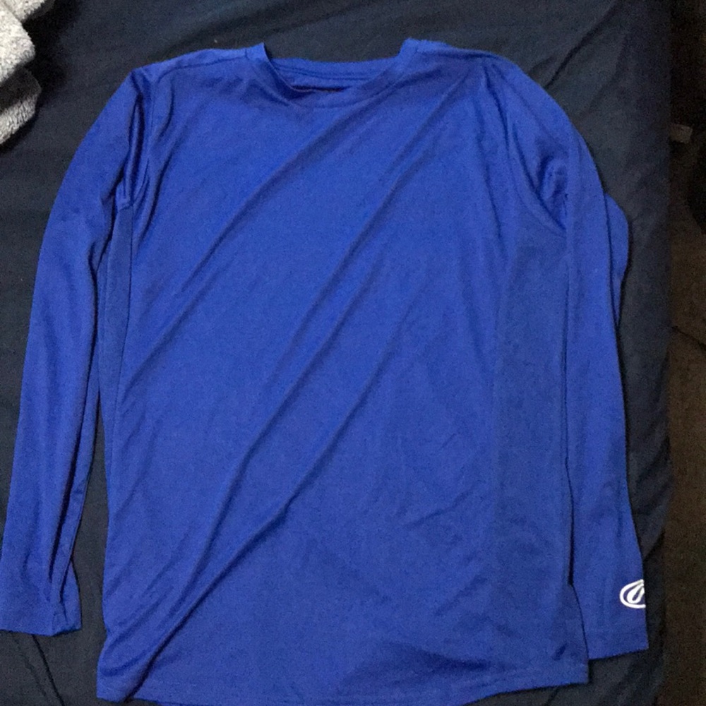 Rawlings Youth XL Blue Long Sleeve Athletic Shirt
